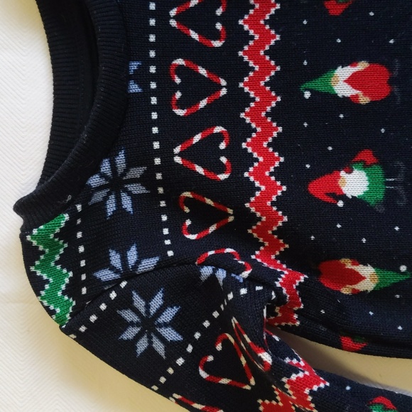 george christmas winter gnome knit crewneck sweater 6-12 months baby unisex - Picture 2 of 8